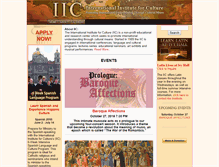 Tablet Screenshot of iiculture.org